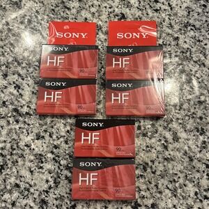 NEW! Lot Of 6‎ Sony Hi-Fi Recording Low Noise 90 Minutes Type I (3 Packs Of 2)
